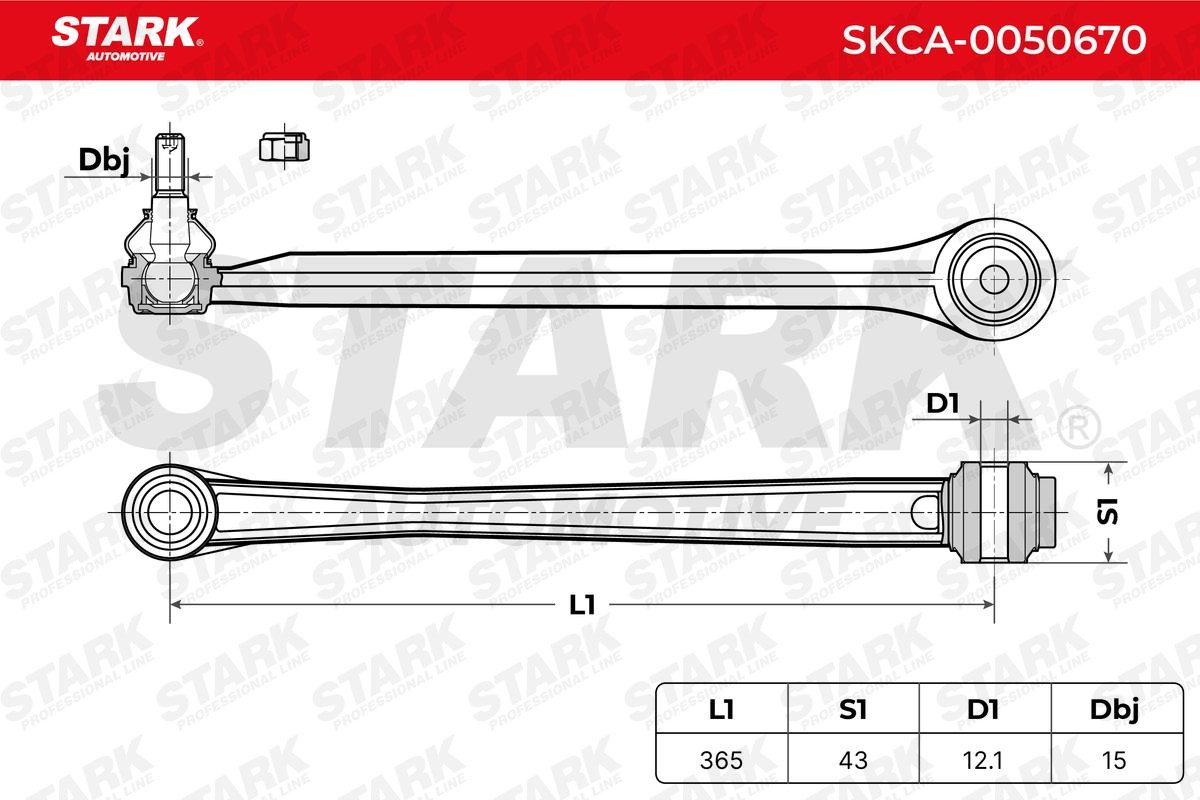 OEM-quality STARK SKCA-0050670 Suspension control arm