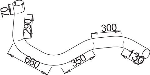 Mercedes VARIO Exhaust pipes 8200780 DINEX 54113 online buy