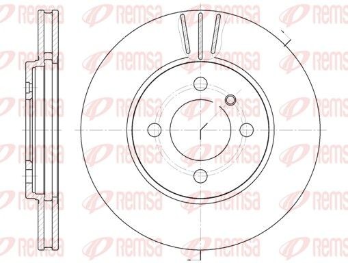 DCA606210 REMSA Front Axle, 260x22mm, 4, Vented Ø: 260mm, Num. of holes: 4, Brake Disc Thickness: 22mm Brake rotor 6062.10 buy