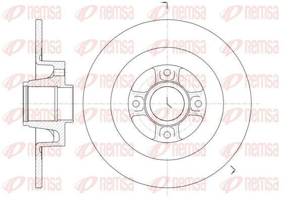 Renault TRAFIC Brake disc set 8202324 REMSA 61047.00 online buy