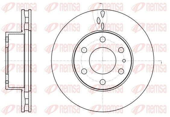 REMSA 61062.10 Brake disc Front Axle, 299,9, 300x28mm, 6, Vented