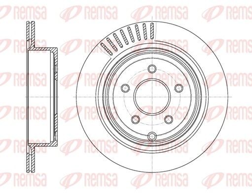 BDM7402.20 REMSA Rear Axle, 307,8, 308x16mm, 5, Vented Ø: 307,8, 308mm, Num. of holes: 5, Brake Disc Thickness: 16mm Brake rotor 61091.10 buy