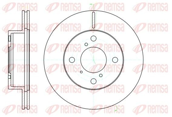 Opel ZAFIRA Brake discs 8202390 REMSA 61104.10 online buy
