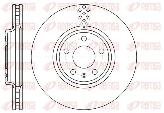 Original REMSA BDM7412.20 Brake disc kit 61110.10 for AUDI Q5