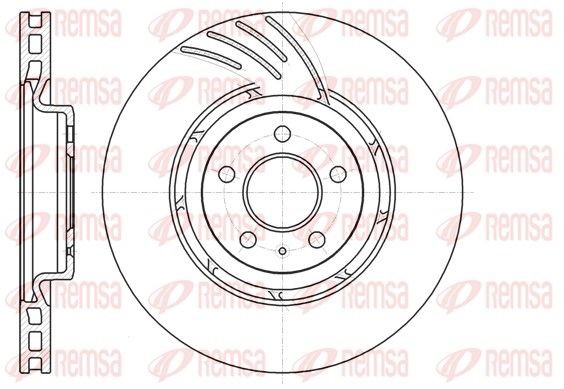 Original REMSA DCA6111110 Disc brake set 61111.10 for AUDI Q5