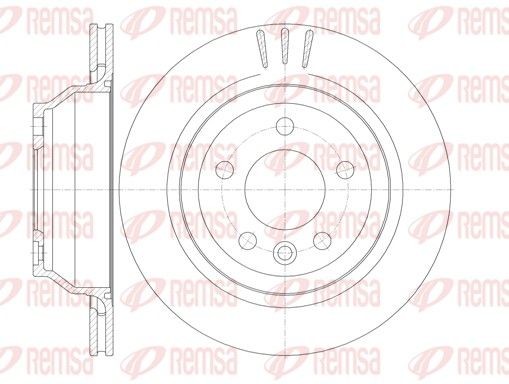 BDM7220.20 REMSA Rear Axle, 314x22mm, 5, Vented Ø: 314mm, Num. of holes: 5, Brake Disc Thickness: 22mm Brake rotor 61160.10 buy