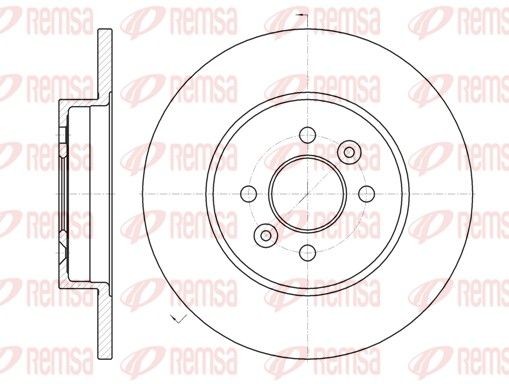 Original REMSA BDM7183.10 Disc brake set 61176.00 for RENAULT 18