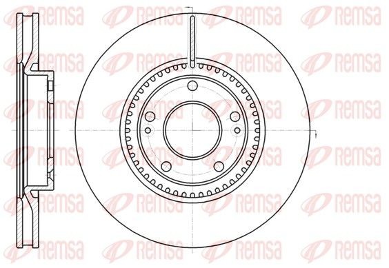 DCA6121710 REMSA 61217.10 Brake disc 51712-2L500