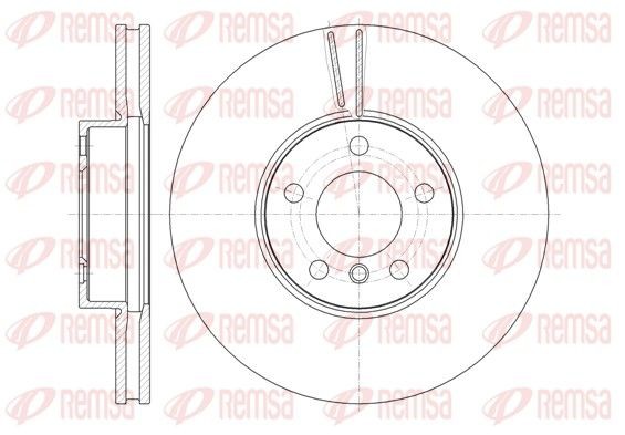 REMSA 61307.10 Brake disc Front Axle, 331,9, 332x30mm, 5, Vented
