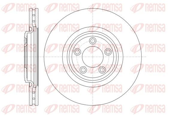 REMSA 61374.10 Brake disc Front Axle, 326x30mm, 5, Vented
