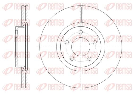 DCA6140310 REMSA Front Axle, 320x25mm, 5, Vented Ø: 320mm, Num. of holes: 5, Brake Disc Thickness: 25mm Brake rotor 61403.10 buy