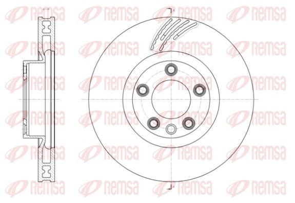 Volkswagen TOUAREG Brake discs and rotors 8202652 REMSA 61419.11 online buy