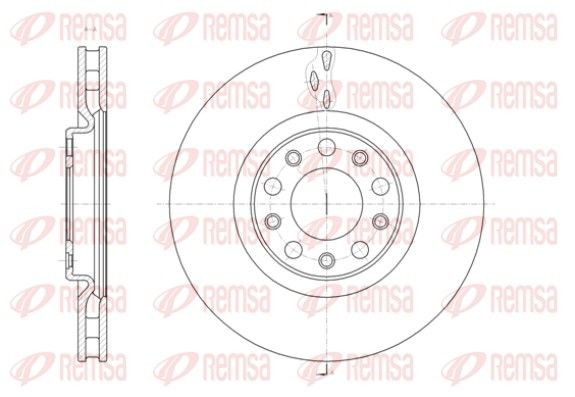REMSA 61427.10 Dischi freno 305x28mm, 05/10x110, ventilazione interna, senza bullone fissaggio ruota, senza mozzo portaruota