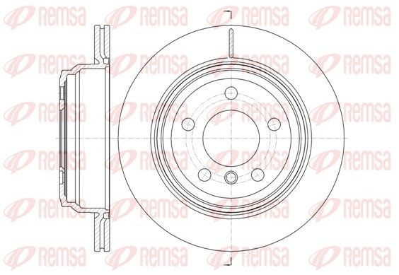 61453.10 REMSA Brake rotors BMW Rear Axle, 300x20,2mm, 5, Vented