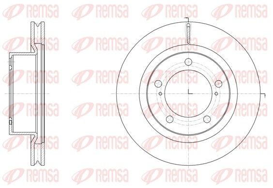 Original 61517.10 REMSA Brake discs and rotors LEXUS