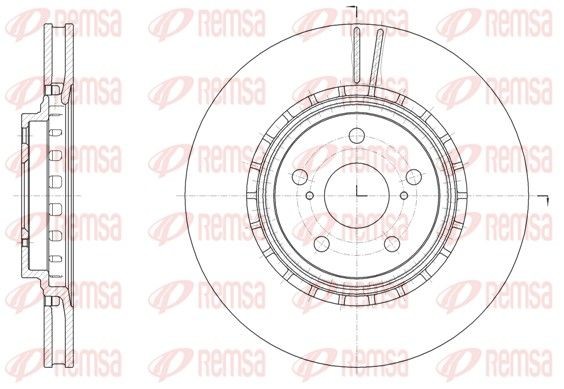 REMSA 61540.10 Brake disc Front Axle, 328x28mm, 5, Vented