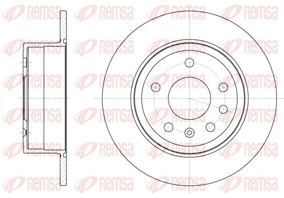 Original REMSA DCA624900 Brake disc kit 6249.00 for OPEL SENATOR