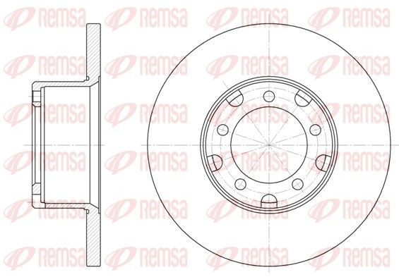 original Mercedes T1 Platform 601 Brake discs front and rear REMSA 6291.00