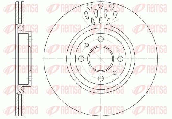 Original 6315.10 REMSA Brake disc set FIAT
