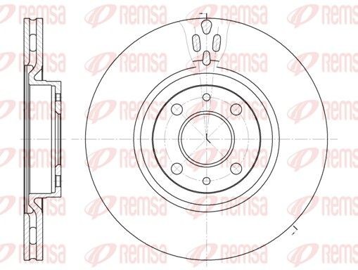 Original 6316.11 REMSA Brake discs and rotors FIAT