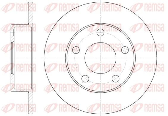 Volkswagen PASSAT Brake discs and rotors 8203095 REMSA 6513.00 online buy