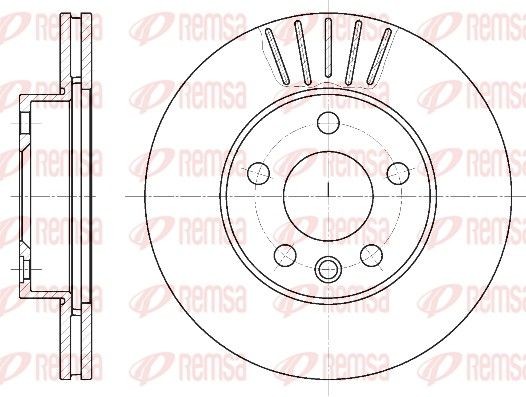 Original REMSA DCA655110 Brake disc kit 6551.10 for VW TRANSPORTER
