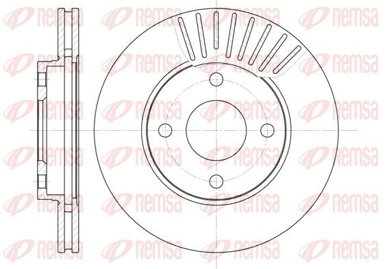 Original REMSA DCA657510 Brake disc kit 6575.10 for FORD FOCUS