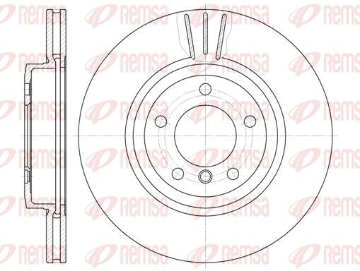 6598.10 REMSA Brake rotors LEXUS Front Axle, 325x24,9mm, 5, Vented