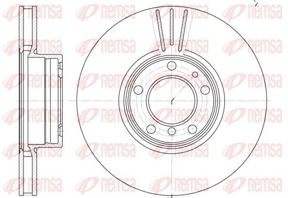 BMW 5 Series Brake discs and rotors 8203172 REMSA 6599.10 online buy
