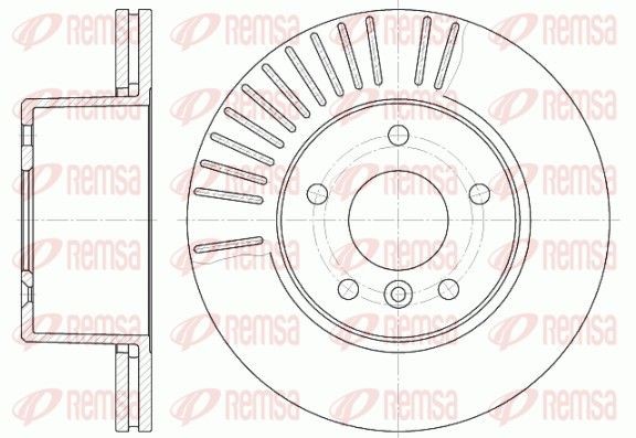 Original 6638.10 REMSA Brake discs and rotors LAND ROVER
