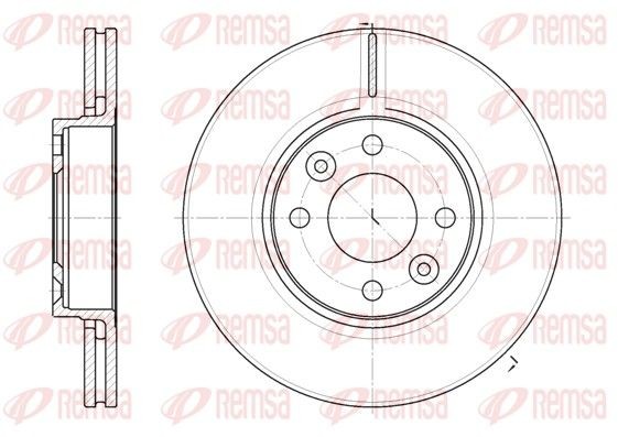 Renault TWINGO Brake discs 8203256 REMSA 6683.10 online buy