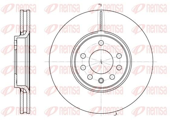 REMSA 6687.10 Brake disc Front Axle, 301,8, 302x28mm, 5, Vented
