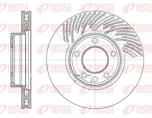 DCA677311 REMSA Front Axle Right, 329,7, 330x32mm, 5, Vented Ø: 329,7, 330mm, Num. of holes: 5, Brake Disc Thickness: 32mm Brake rotor 6773.11 buy