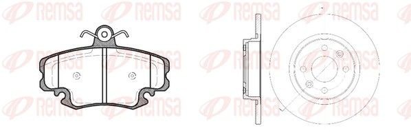RCA814107 REMSA 814107 Brake discs and pads set Dacia Sandero sd 1.5 dCi 68 hp Diesel 2022 price