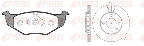 Great value for money - REMSA Brake discs and pads set 8609.02