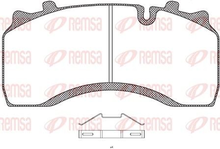 REMSA JCA 1032.00 Bremsbeläge für RENAULT TRUCKS Midlum LKW in Original Qualität