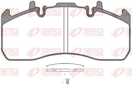 JCA131700 REMSA Front Axle Height: 99,5mm, Thickness: 29mm Brake pads JCA 1317.00 buy