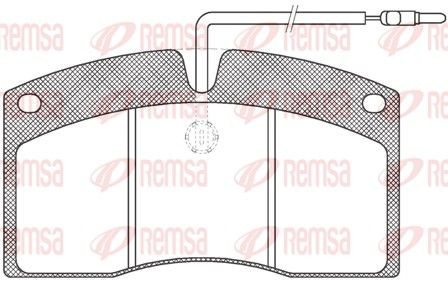 REMSA JCA 505.40 Bremsbeläge für RENAULT TRUCKS R LKW in Original Qualität