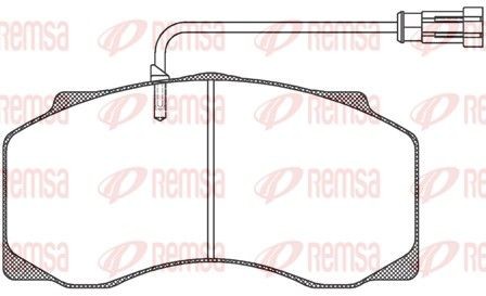 REMSA JCA 661.40 Bremsbeläge für DAF 55 LKW in Original Qualität