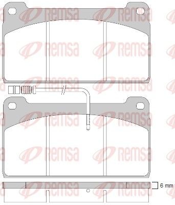 REMSA JCA 823.41 Bremsbeläge für MERCEDES-BENZ UNIMOG LKW in Original Qualität
