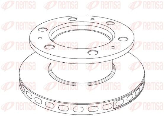 REMSA NCA1018.20 Bremsscheibe für MERCEDES-BENZ UNIMOG LKW in Original Qualität