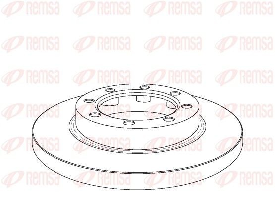 NCA103010 REMSA Front Axle, 380x30mm, 8, 8M18, solid Ø: 380mm, Num. of holes: 8, Brake Disc Thickness: 30mm Brake rotor NCA1030.10 buy