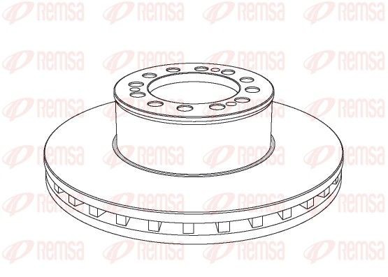 NCA104620 REMSA Front Axle, Rear Axle, 432x45mm, 12, 12x19, Vented Ø: 432mm, Num. of holes: 12, Brake Disc Thickness: 45mm Brake rotor NCA1046.20 buy