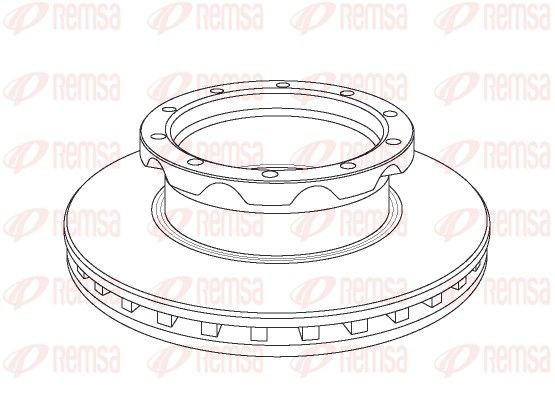 REMSA NCA1050.20 Bremsscheibe für MERCEDES-BENZ ACTROS LKW in Original Qualität