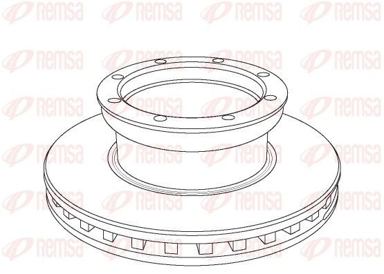 REMSA NCA1054.20 Bremsscheibe für MERCEDES-BENZ ATEGO LKW in Original Qualität