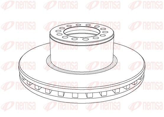 REMSA NCA1055.20 Bremsscheibe für MERCEDES-BENZ ATEGO LKW in Original Qualität