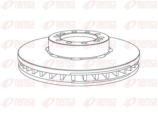 REMSA NCA1067.20 Bremsscheibe für RENAULT TRUCKS Midlum LKW in Original Qualität