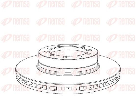 REMSA NCA1071.20 Bremsscheibe für RENAULT TRUCKS Midliner LKW in Original Qualität
