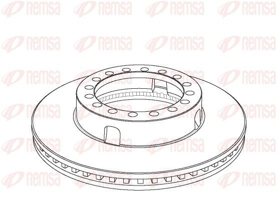 REMSA NCA1072.20 Bremsscheibe für RENAULT TRUCKS R LKW in Original Qualität