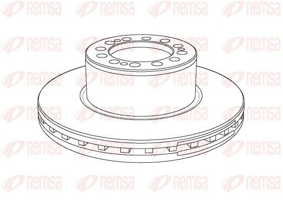1142.20 REMSA Rear Axle, 430x45mm, 3, Vented Ø: 430mm, Num. of holes: 3, Brake Disc Thickness: 45mm Brake rotor NCA1142.20 buy